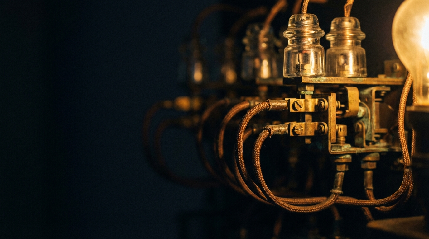 Converging particle streams representing AI-driven geospatial journalist targeting